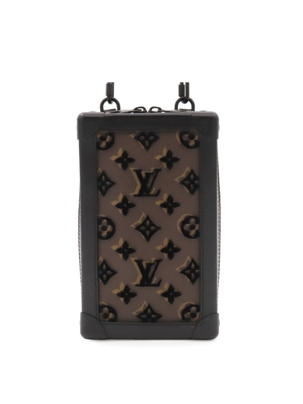 Louis Vuitton Vertical Soft Trunk Noir Monogram Tufting